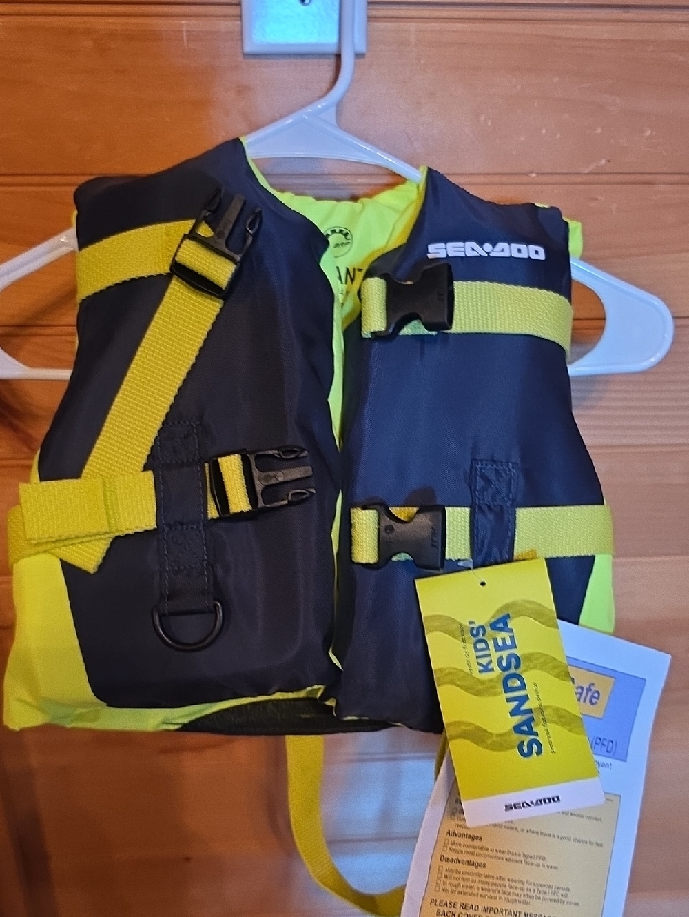 Sea-Doo Infant Life Jacket - Neon Yellow & Black